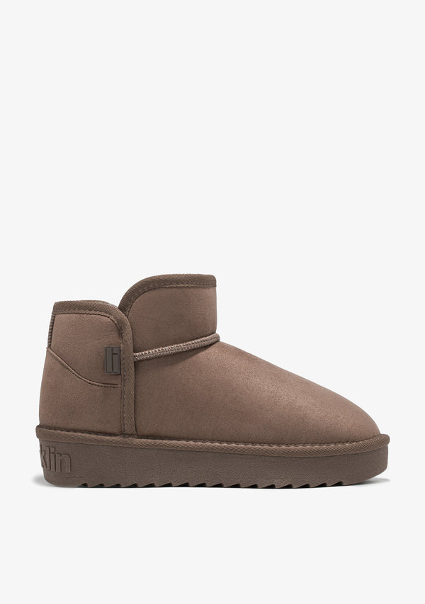 Waterproof boots F983 - D.FRANKLIN LOW BASIC WATER REPELLENT TAUPE