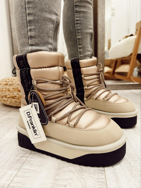 Women snowboots F985 - D. FRANKLIN NORDIC BOMB V.2 BEIGE