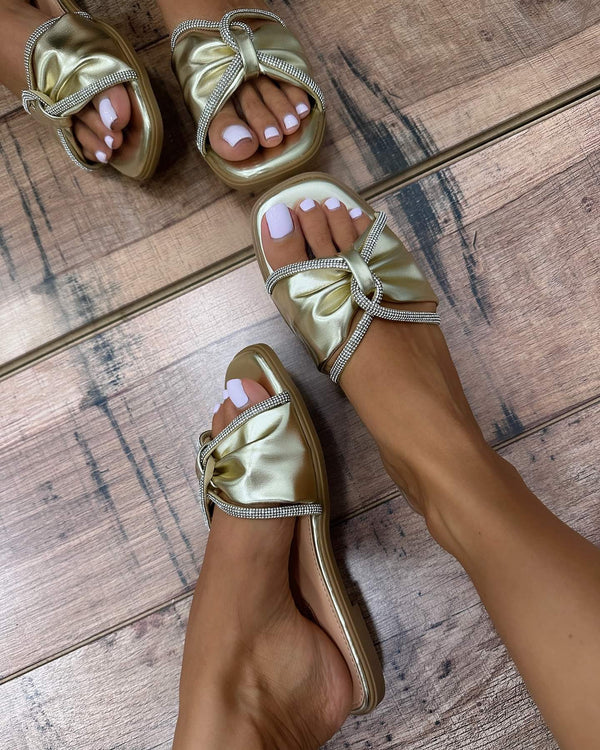 Women Slippers and Mules E510 - GOLD