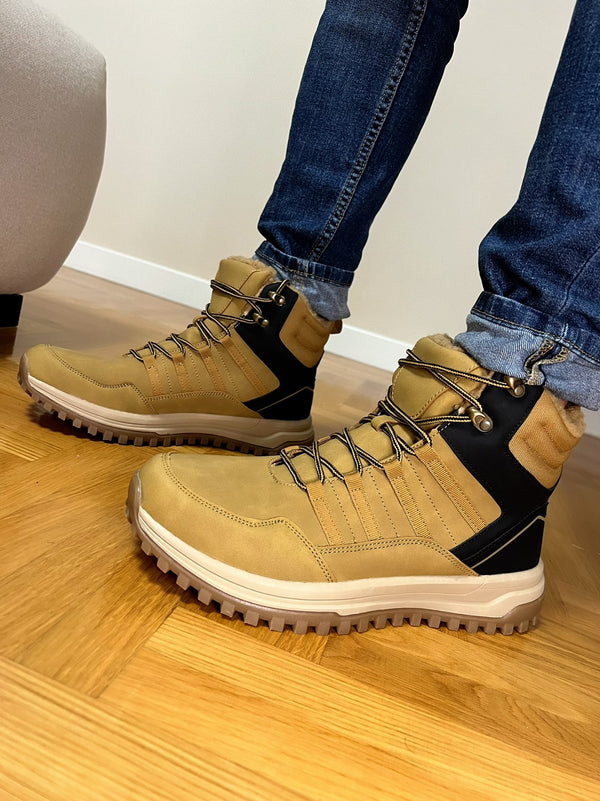 MEN'S WINTER SHOES D497 - CAMEL
