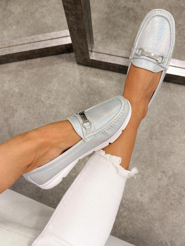 Women flats G284 - SILVER