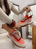 Leather sneakers G145 - CORAL