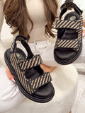 Leather sandals G154 - BLACK