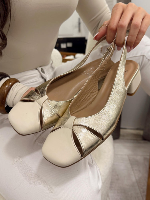 Leather sandals G156 - GOLD