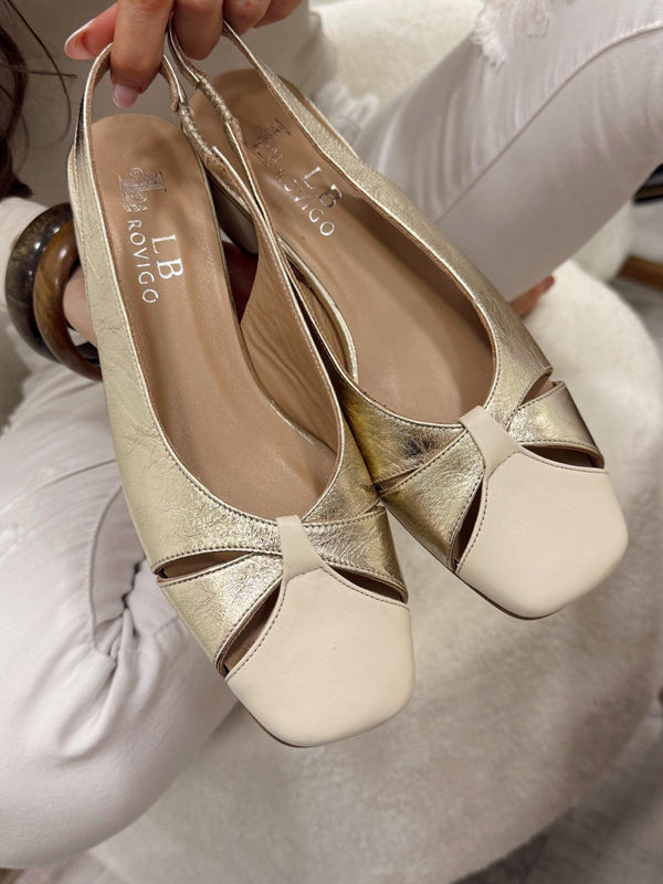 Leather sandals G156 - GOLD