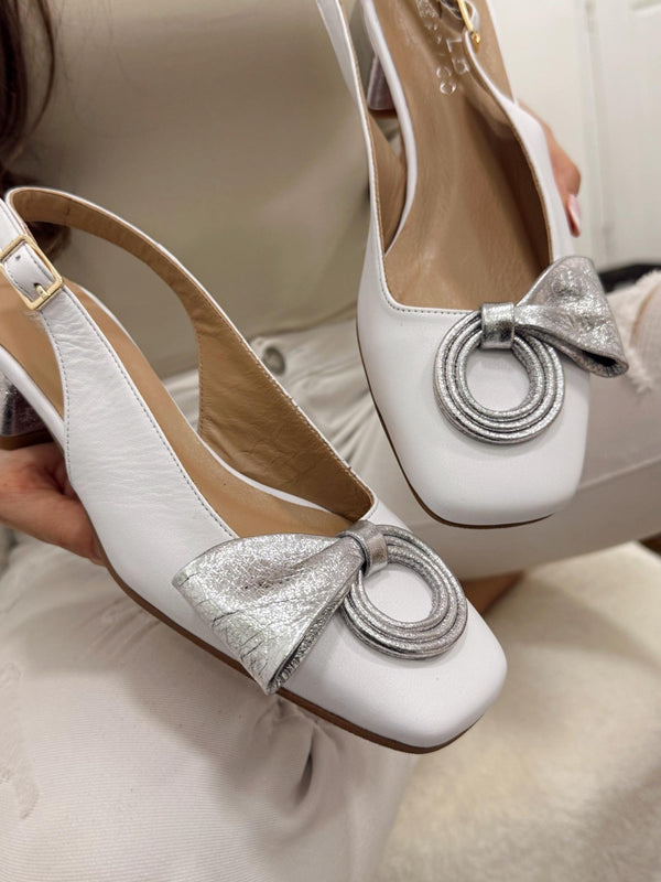 Leather sandals G157 - WHITE