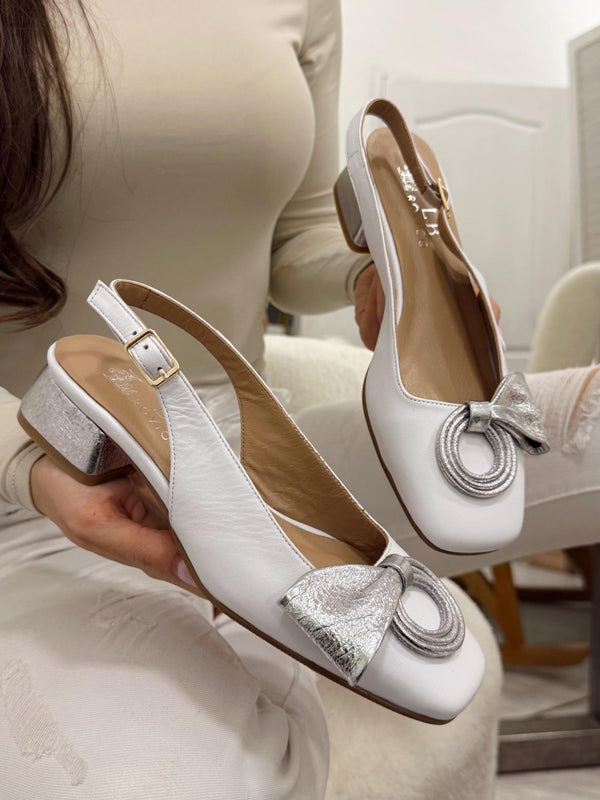Leather sandals G157 - WHITE