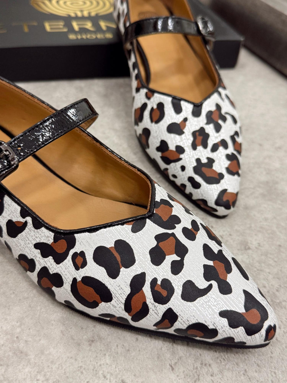 Leder Ballerinas G149 - LEOPARD