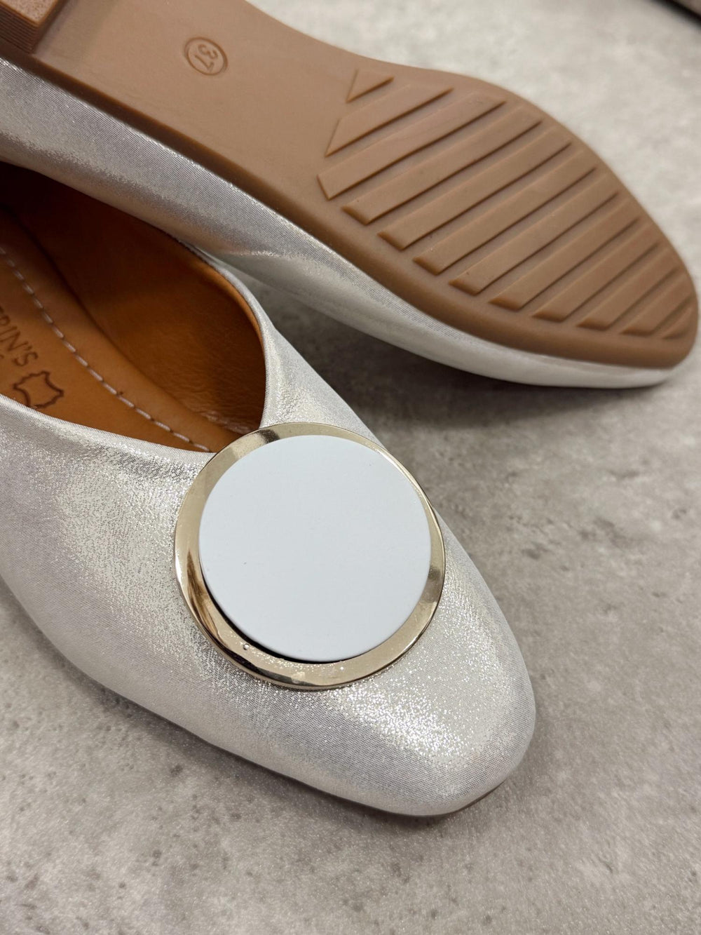 Leather ballet flats G184 - GOLD