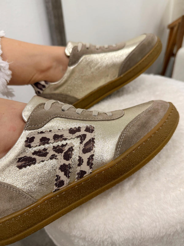 Leather sneakers G120 - GOLD