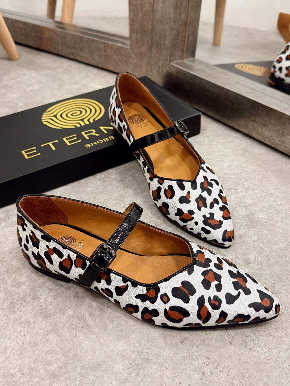 Leder Ballerinas G149 - LEOPARD