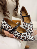 Leder Ballerinas G149 - LEOPARD