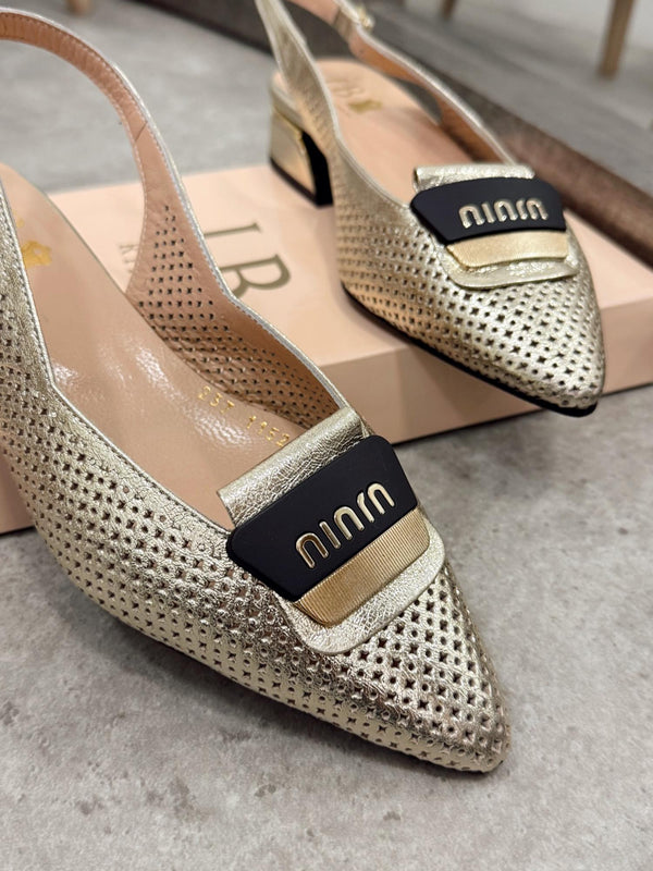 Leather sandals G137 - GOLD