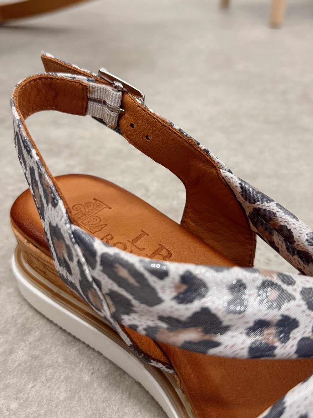 Leather sandals G170 - LEOPARD