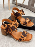 Leder-Sandalen G179 - LEOPARD