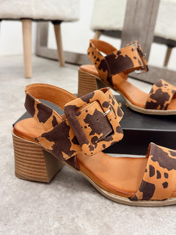 Leather sandals G179 - LEOPARD