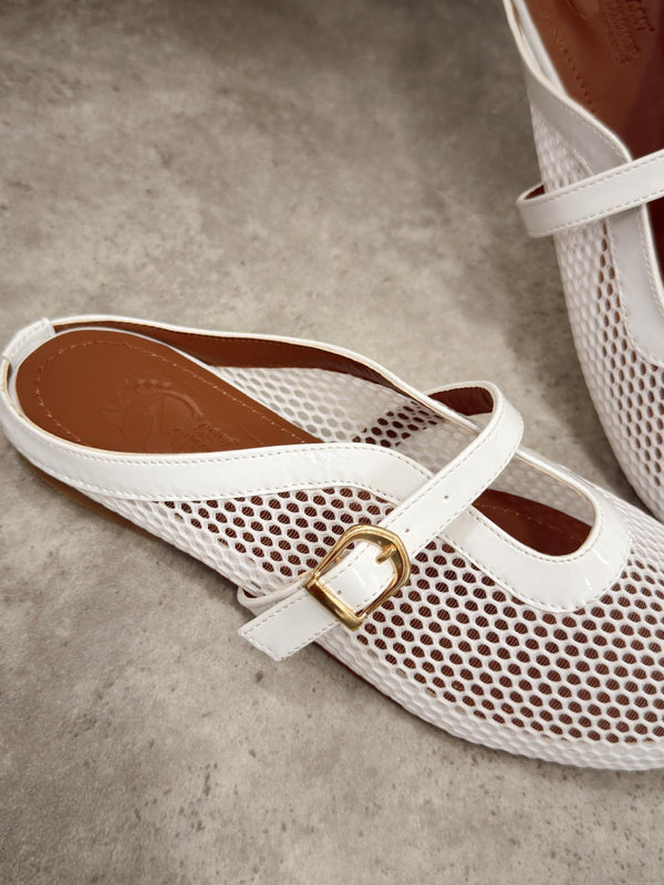 Women Slippers and Mules G504 - WHITE