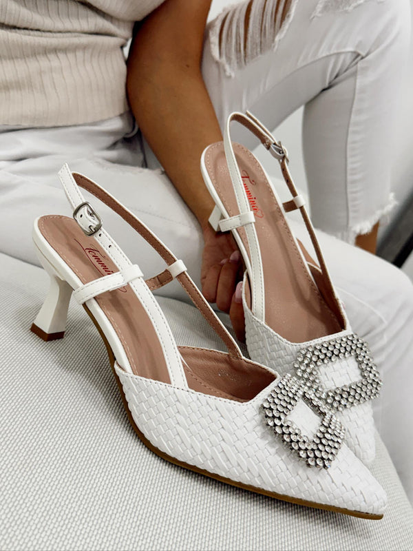 Women sandals G340 - WHITE
