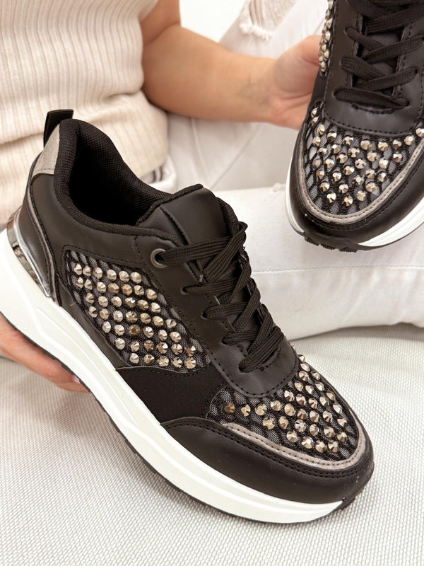 Women sneakers G035 - BLACK
