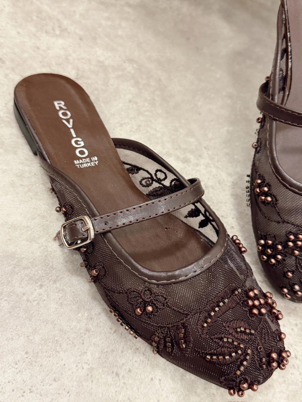 Women Slippers and Mules G481 - BROWN