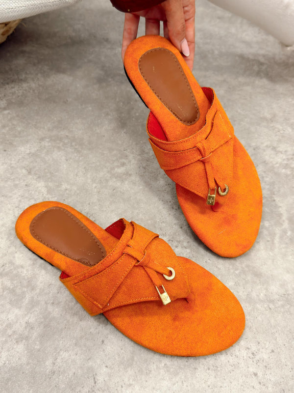 Women Slippers and Mules G503 - ORANGE