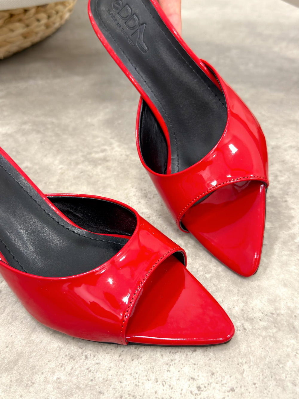 Damen Pantoffeln und Pantoletten G502 - ROT
