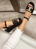 Women sandals G216 - BLACK