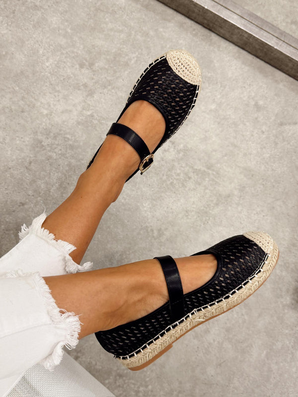 Women flats G321 - BLACK