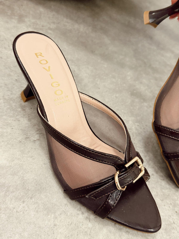 Women Slippers and Mules G477 - BROWN