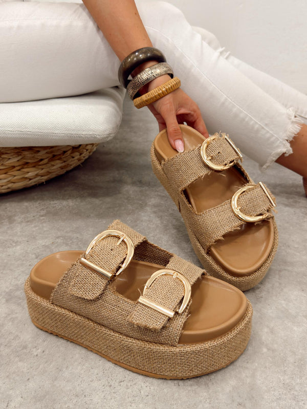 Women Slippers and Mules G498 - BEIGE