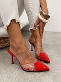 Women Slippers and Mules G501 - RED