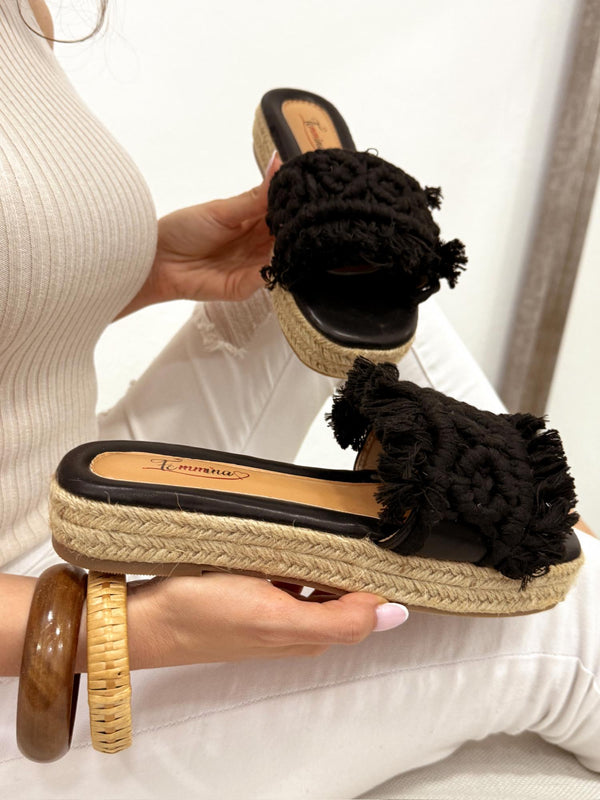 Women Slippers and Mules G236 - BLACK