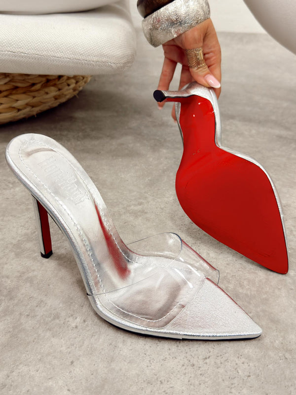 Women Slippers and Mules G509 - SILVER
