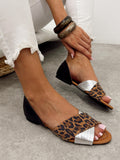 Leather sandals G473 - BLACK