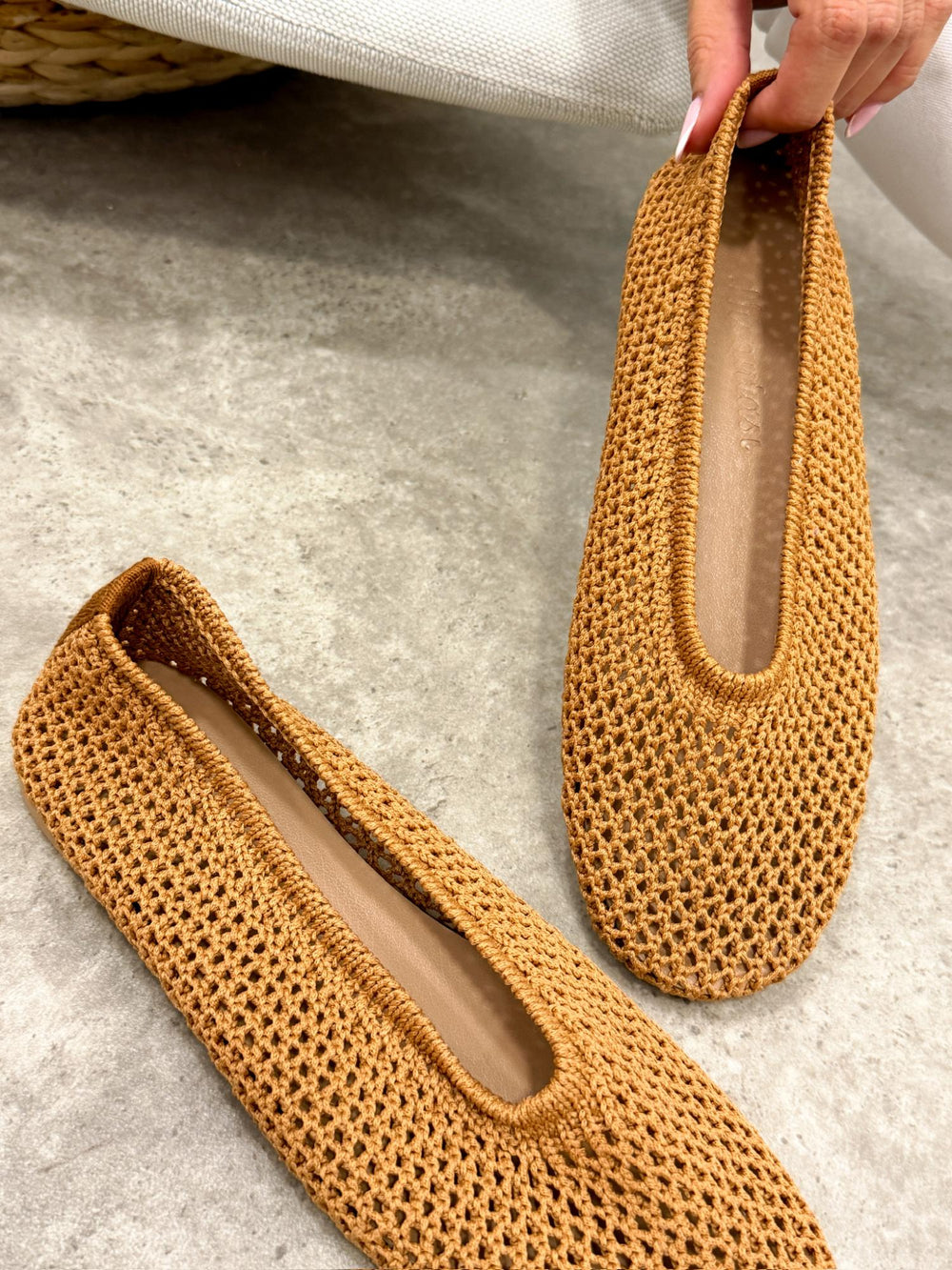 Ballerina flats G448 - CAMEL