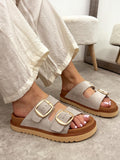 Lederhausschuhe G141 - BEIGE
