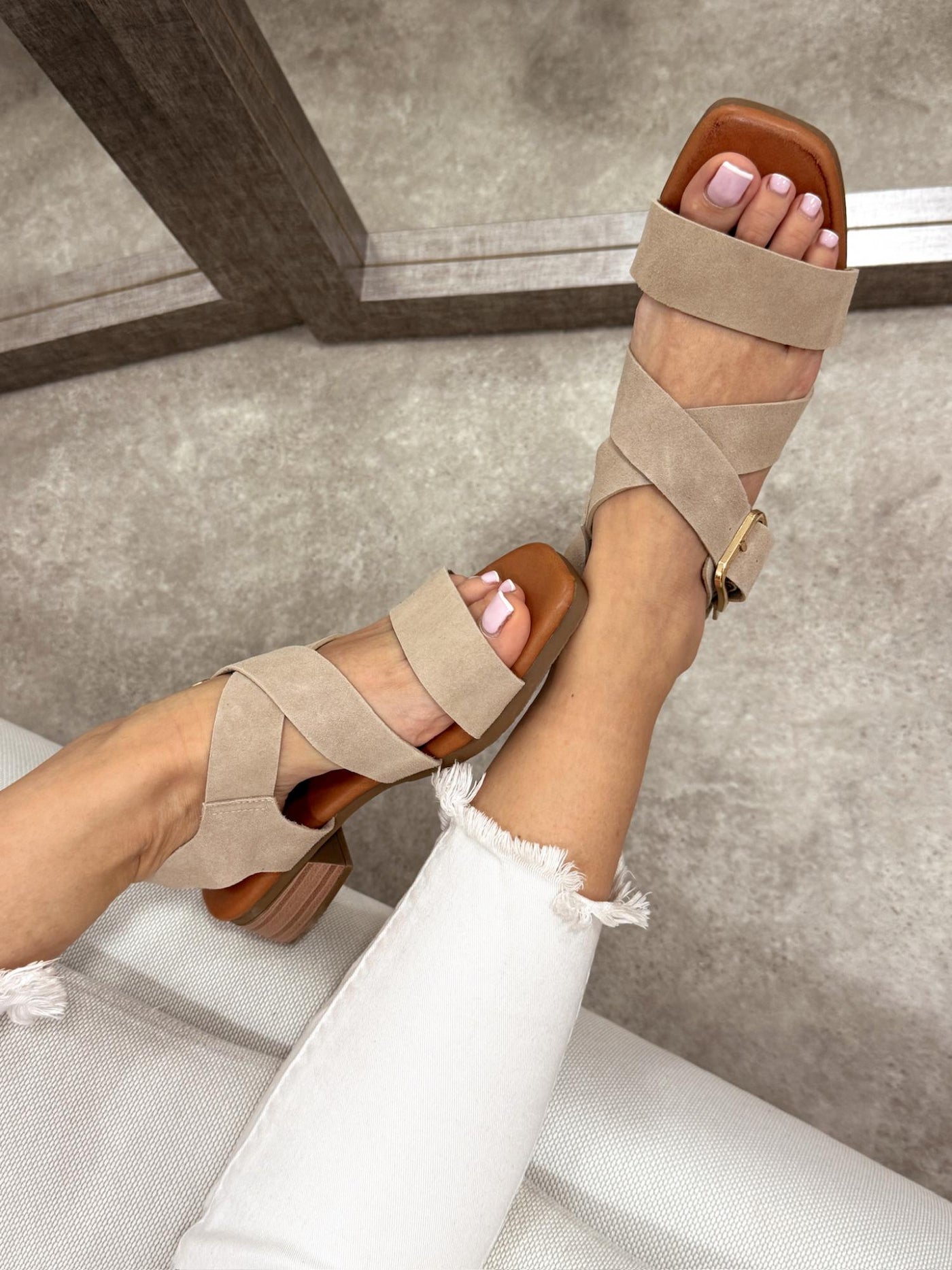 Damen-Sandalen G222 – BEIGE