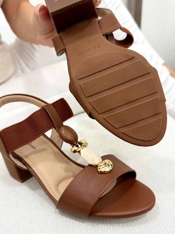 Women sandals G059 - BROWN