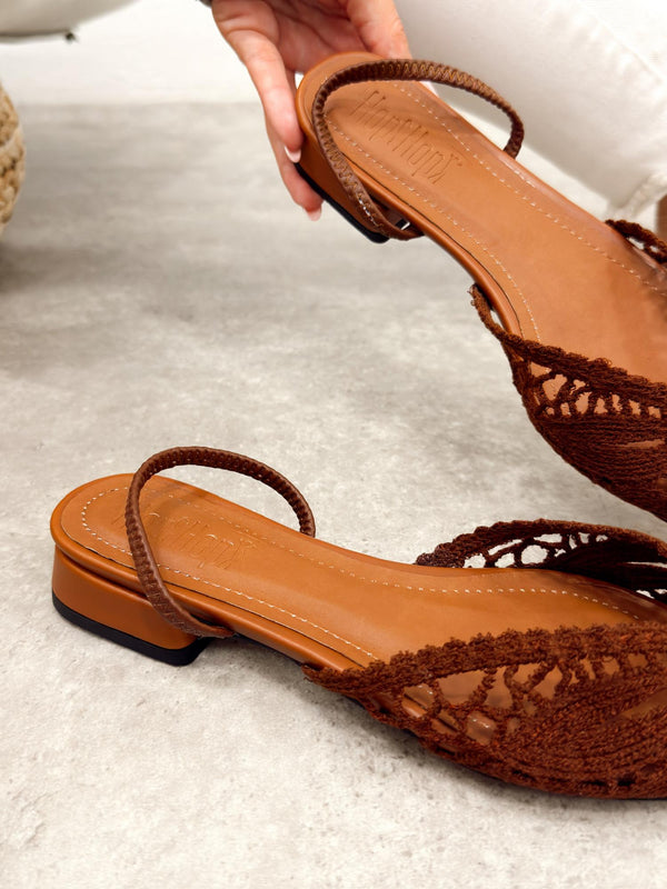 Women sandals G523 - BROWN