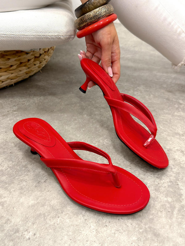 Women Slippers and Mules G493 - RED