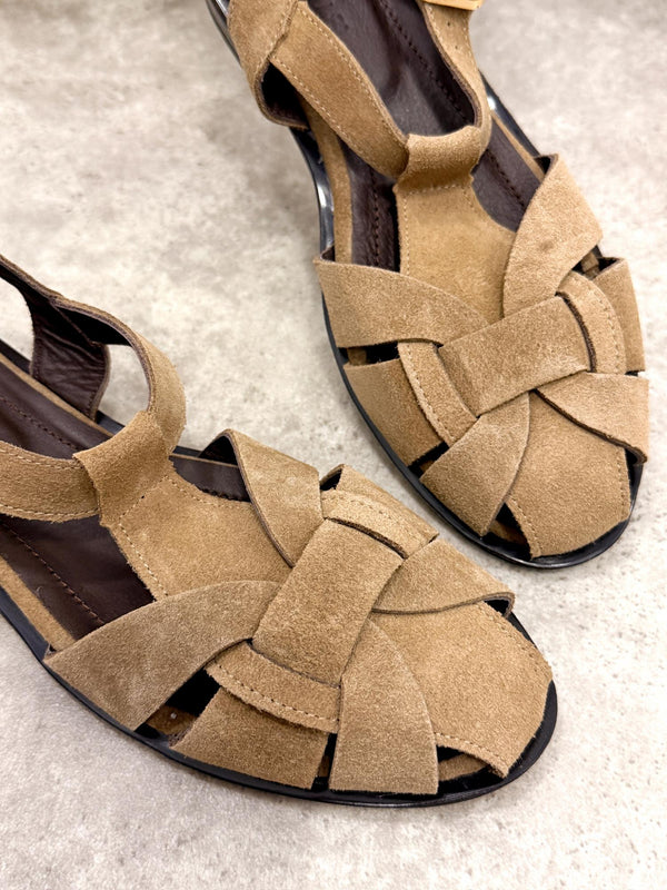 Leather sandals G430 - BEIGE