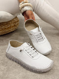 Ledersneaker G451 - WEISS