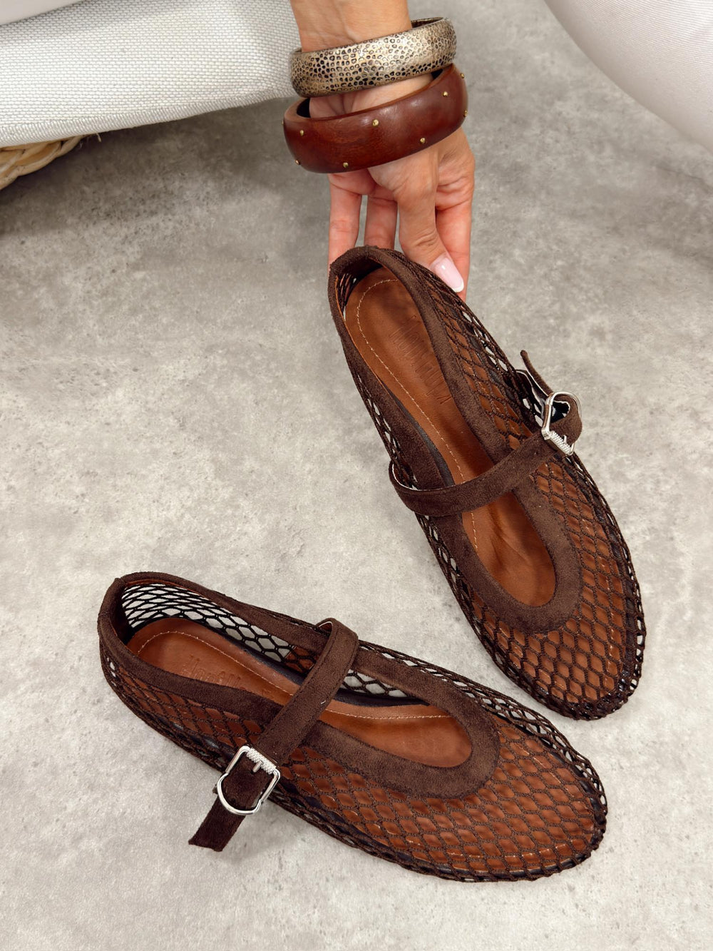 Women flats G514 - BROWN