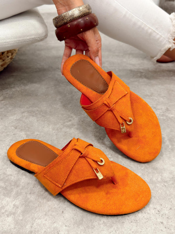 Women Slippers and Mules G503 - ORANGE