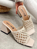 Women Slippers and Mules G479 - LIGHT BEIGE