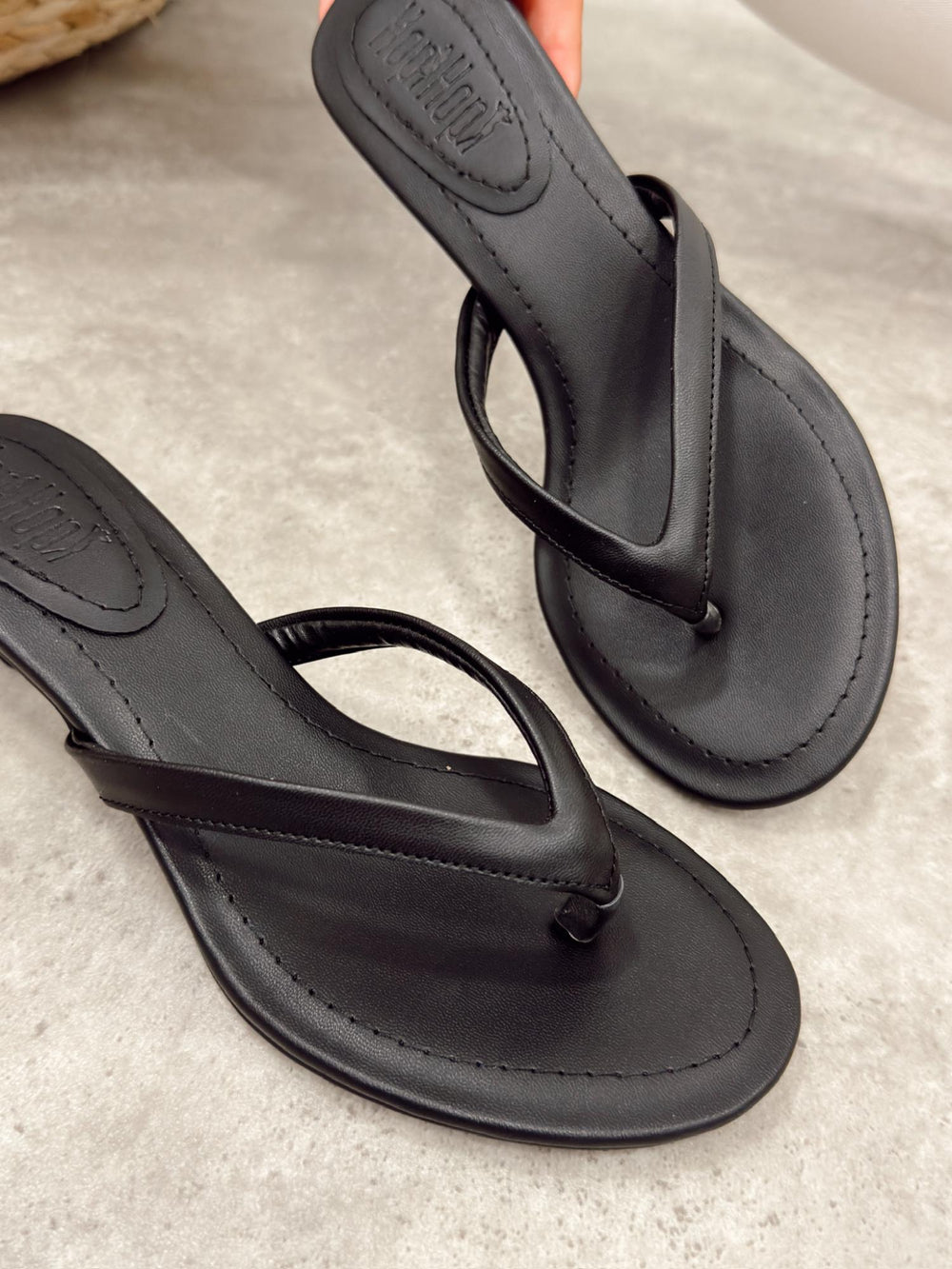Damen Pantoletten und Mules G515 - SCHWARZ