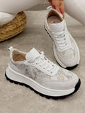 Bőr sneaker G457 - FEHÉR