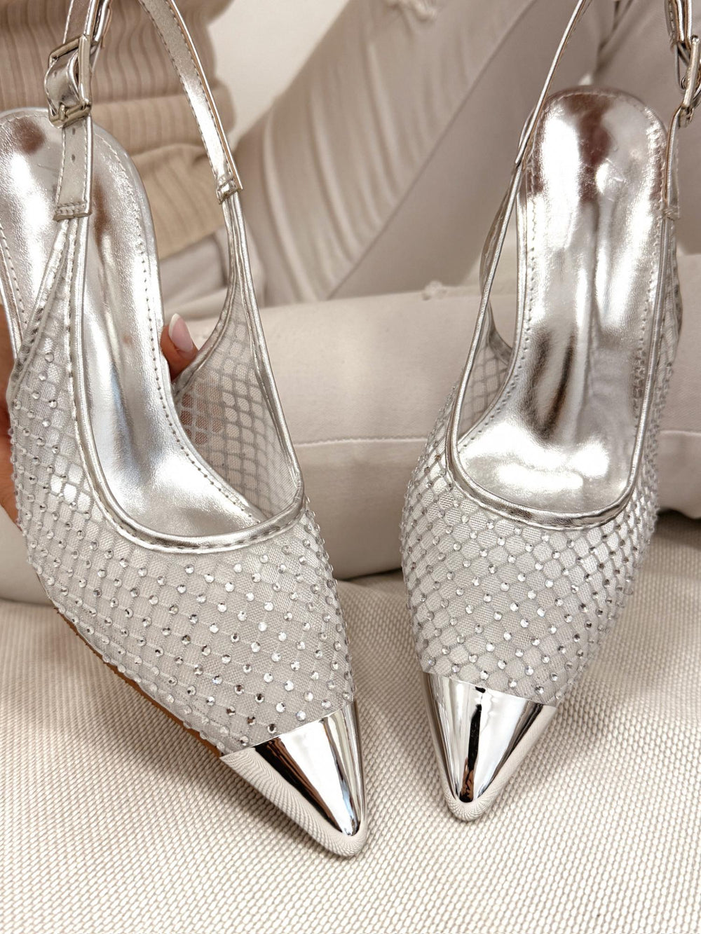 Damensandalen G257 - SILBER