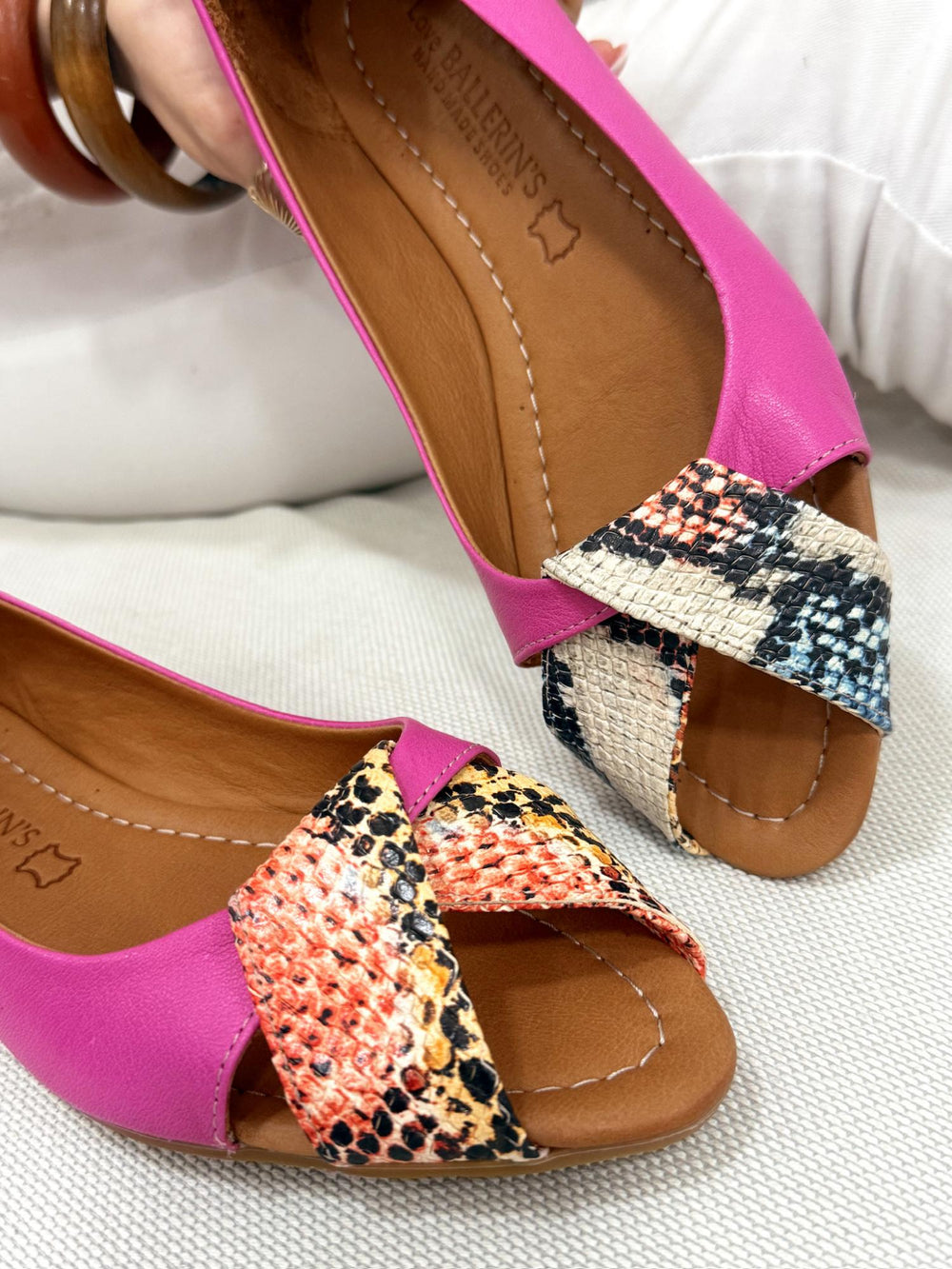 Sandale din piele G200 - PINK