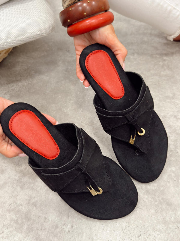 Women Slippers and Mules G503 - BLACK